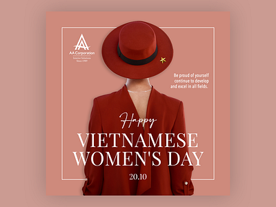 Poster • Vietnamese Women's Day graphic design layout poster