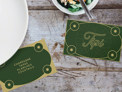 Tipi - Bar & Restaurant business cards badge bar branding business cards design graphic design illustration logo mockups print restaurant typography vector