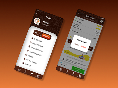 Burger King App appdesign burgerapp burgerking food foodui redesign ui uidesign uiux ux uxdesign