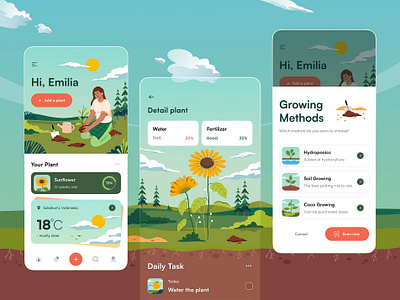 Plant tracker app app plant plant tracker track trackker ui uidesign