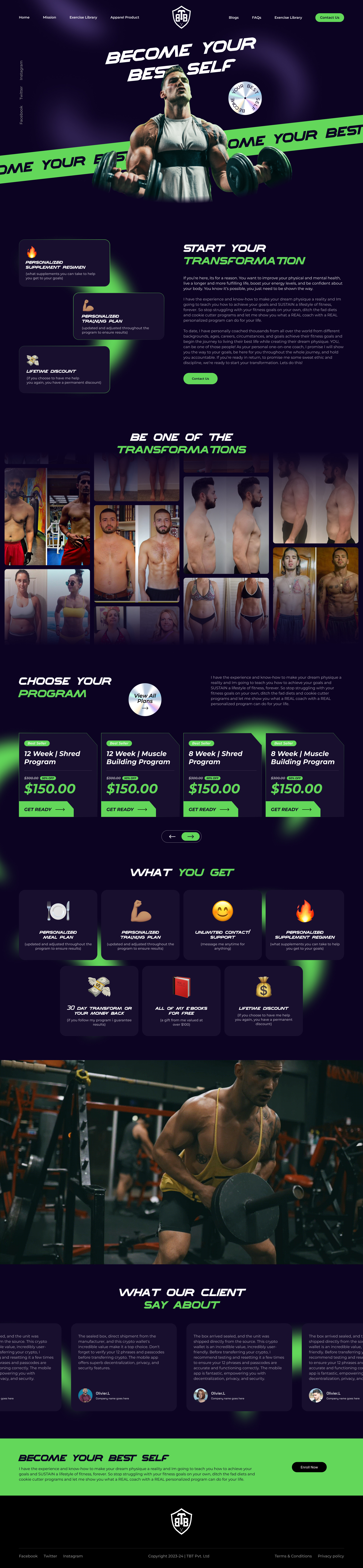 Fitness Website Inspiration design fitness brand fitness homepage fitness logo design fitness online presence fitness website homepage user experience user interface