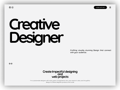 USER PORTFOLIO WEBSITE animation appdesign branding design graphic design logo motion graphics newtheme portfolio profile profiledesign ui uiux webdesign