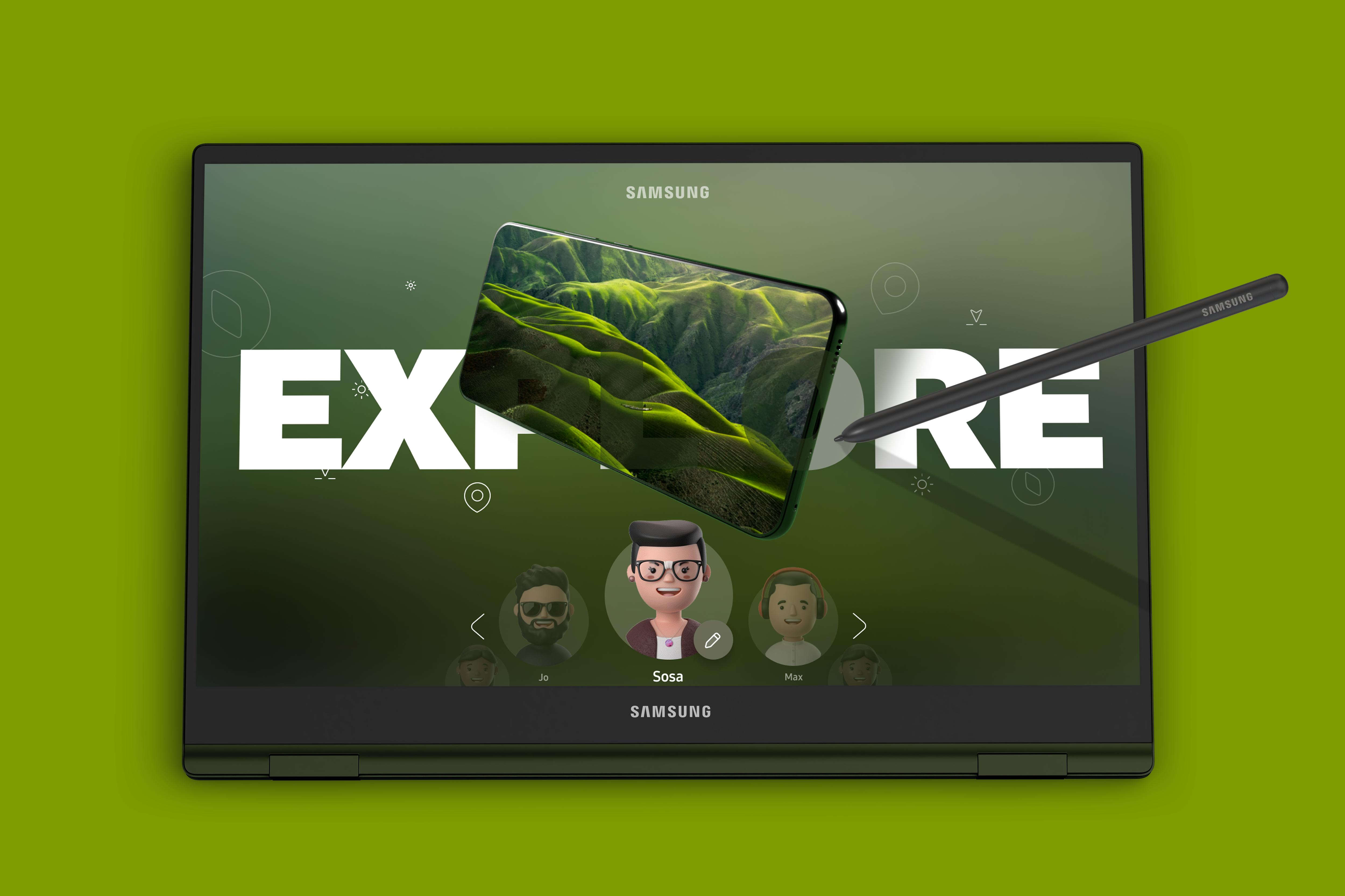 Samsung Galaxy 3d apple design interactive interface iphone mobile phone samsung tablet ui uiux ux web