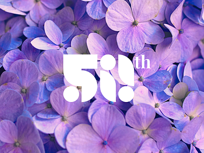 50th Victory Logo 3d 50 50th branding color colorful flower flowers graphic design logo logos minimal minimalist ui victory