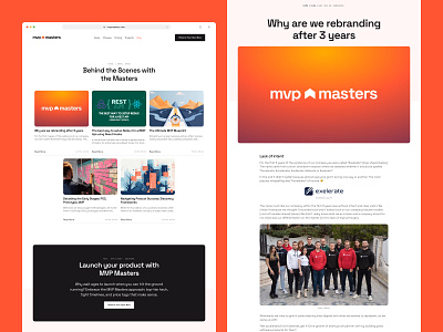 MVP Masters - Blog article blog blog page blog post clean home home page landing landing page minimal mvp mvp masters mvp news news news card news page red ui webflow website