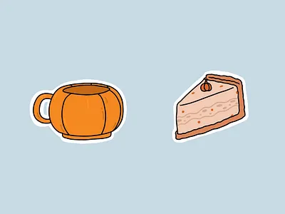 Autumn things autumn autumn illustration cartoon digital illustration editorial illustration fall fall illustration food illustration illustration pumpkin pumpkin illustration pumpkin mood pumpkin pie sticker stickers illustration