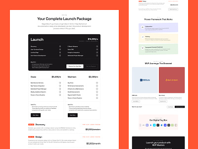 MVP Masters - Pricing clean design landing landing page landing pricing minimal minimal pricing mvp pricing pricing card pricing page pricing table ui uidesign webflow website