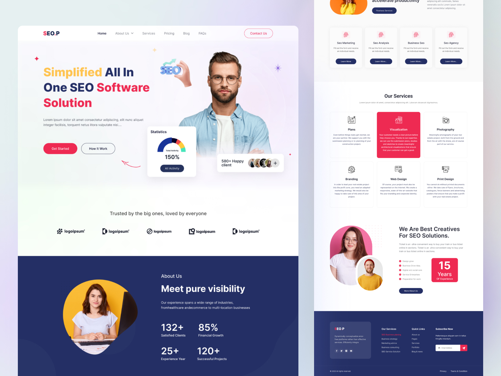 Seo Agency Website Design By Omar Faruk On Dribbble