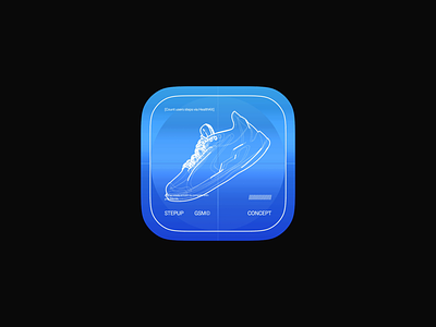 St**pUp - Testflight app icon 3d animation app appicon branding interface ios shoes step testflight ui ux