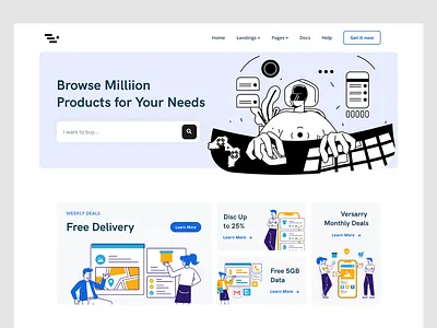 Ecommerce landing page application design designer illustration designer india interface landing page design landing page designer screen startup theosm ui ui designer ux ux designer visual designer web web design website design website designer
