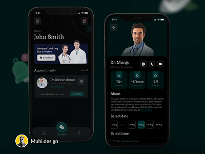 ChatGPT doctor appointment app design app design chatgpt design doctor app ui ui ux unique