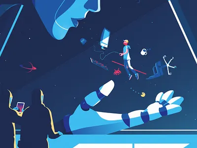 Will AI soon overtake us ? ai artificial artwork digital illustration digitalart game gaming illustration illustrator intelligence pop art robot video