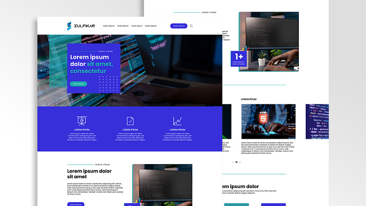 Web Developer Portofolio Website UI Design by Nasrullah Adji on Dribbble