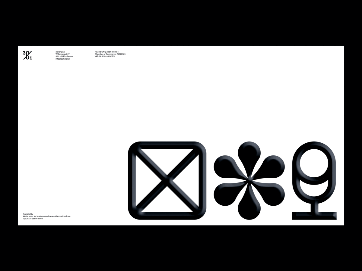 301.digital brand icons clean design icon design icons layout minimal typography whitespace