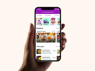 Food Delivery App android application design graphic design icons illustration iphone logo map mockup ui ux