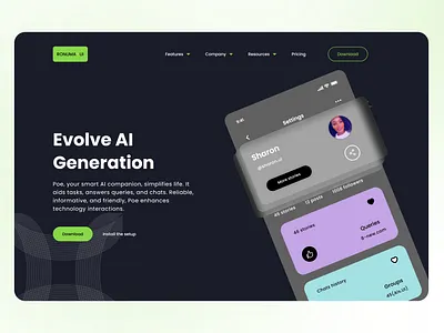 Ai Ui concept 3d animation branding design graphic design illustration logo motion graphics ui