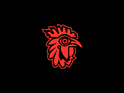 Rooster Logo animal bird branding character chicken design emblem farm head icon illustration logo mark mascot red restaurant rooster sports tribal vector