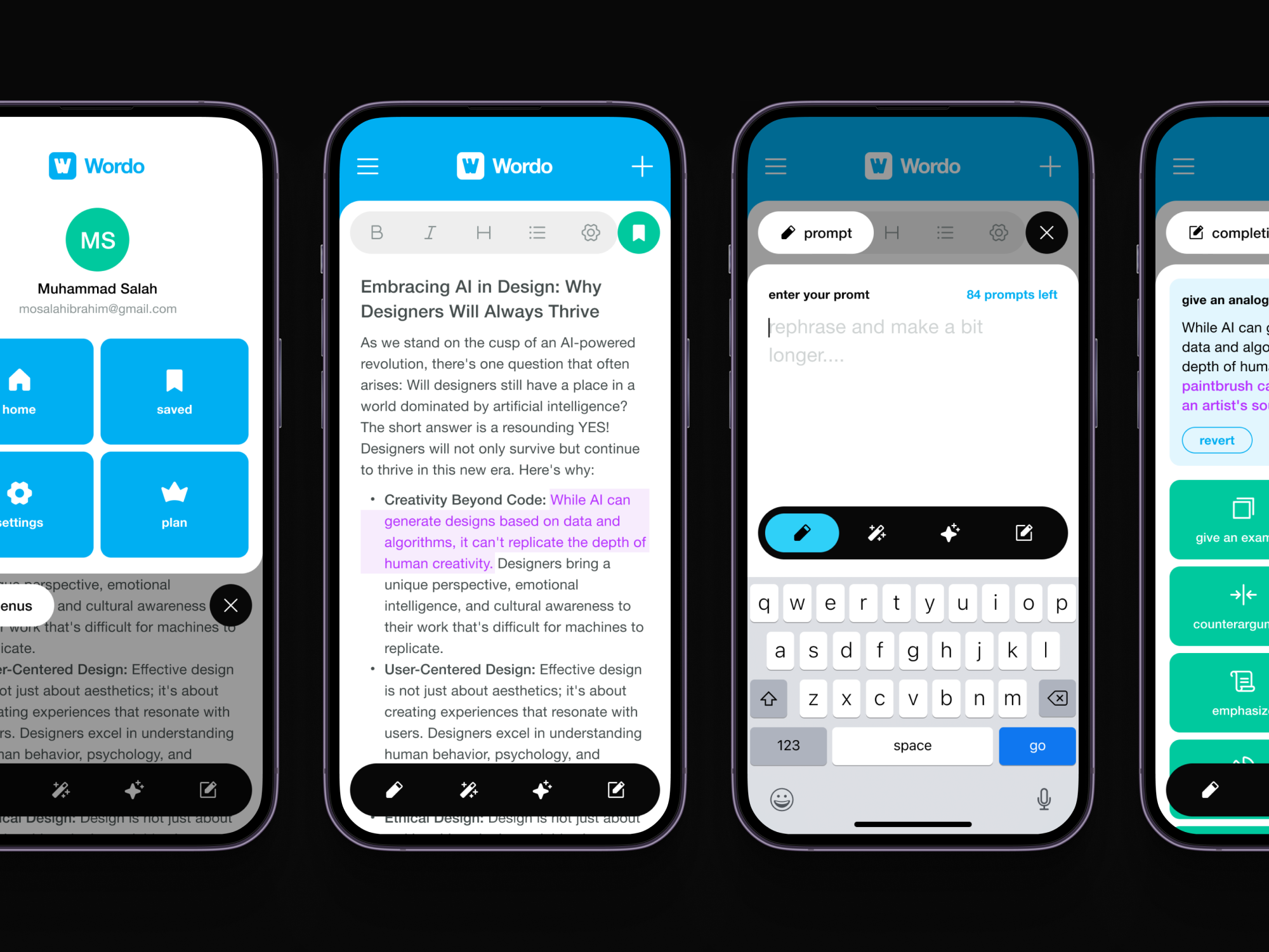 Example of Mobile App Design – Medium