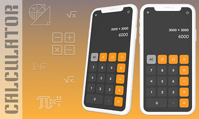 Calculator UI calculator graphic design ui ux