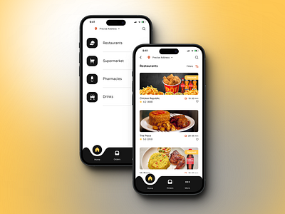 Nibble Food App Homescreen design food ui ux