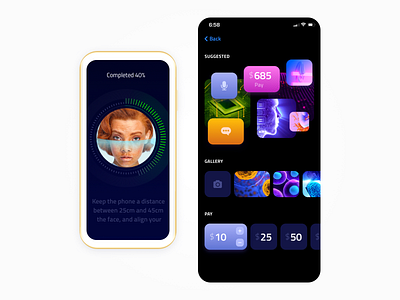 finance app app apple design branding completed faceid figma finance graphic design keep phone logo pay button product design suggested trend ui ux wallet app