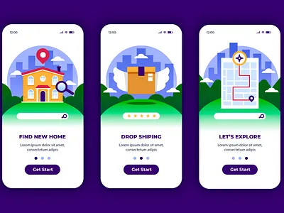 Trending Real Estate App Design for iOS and Android real estate ui uiux design