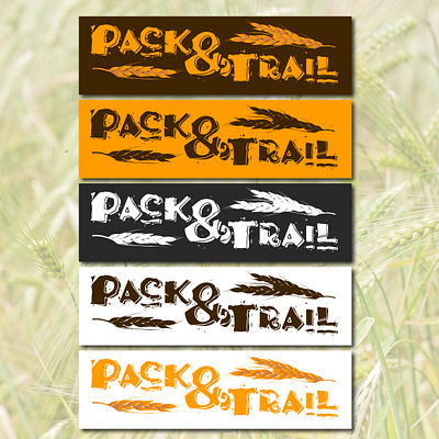 Granola Logo: Pack and Trail branding design logo typography