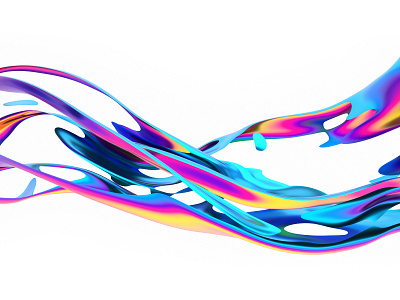 Abstract liquid shape 3d abstract art background blender branding colorful design illustration iridescent liquid render shape