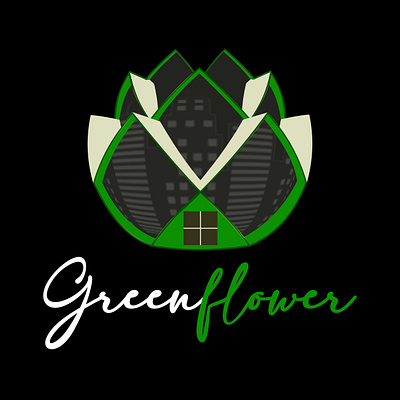 City Logo: Greenflower branding design logo typography