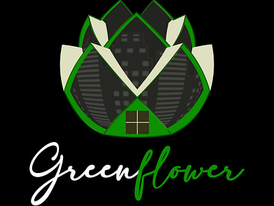 City Logo: Greenflower branding design logo typography