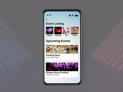 Daily UI 070 – Event Listing dailyui dailyui070 dailyuichallenge design event listing graphic design ui