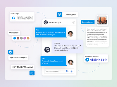 ChatGPT AI Chatbot chat chatbot design design webkul infotmation ui ui design userinterface webkul webkul design