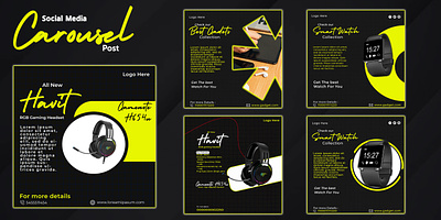 Social Media Carousel Post ad ( gadget ) ad design advertisment branding design digital ad facebook graphic design social media ad social media post socialmedia