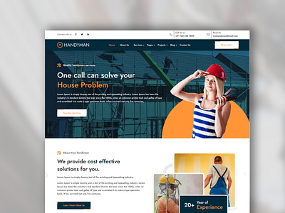 Handyman Theme Design handyman wordpress design wordpress theme