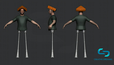 Lamp- 3D Character Design 3d 3d modeling 3d rendering 3d rendering character design designing lamp modeling printing sculpting visualization