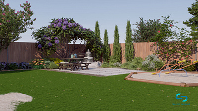 Garden- 3D Architectural Design 3d 3d modeling 3d rendering designing exterior garden interior modeling park rendering visualization