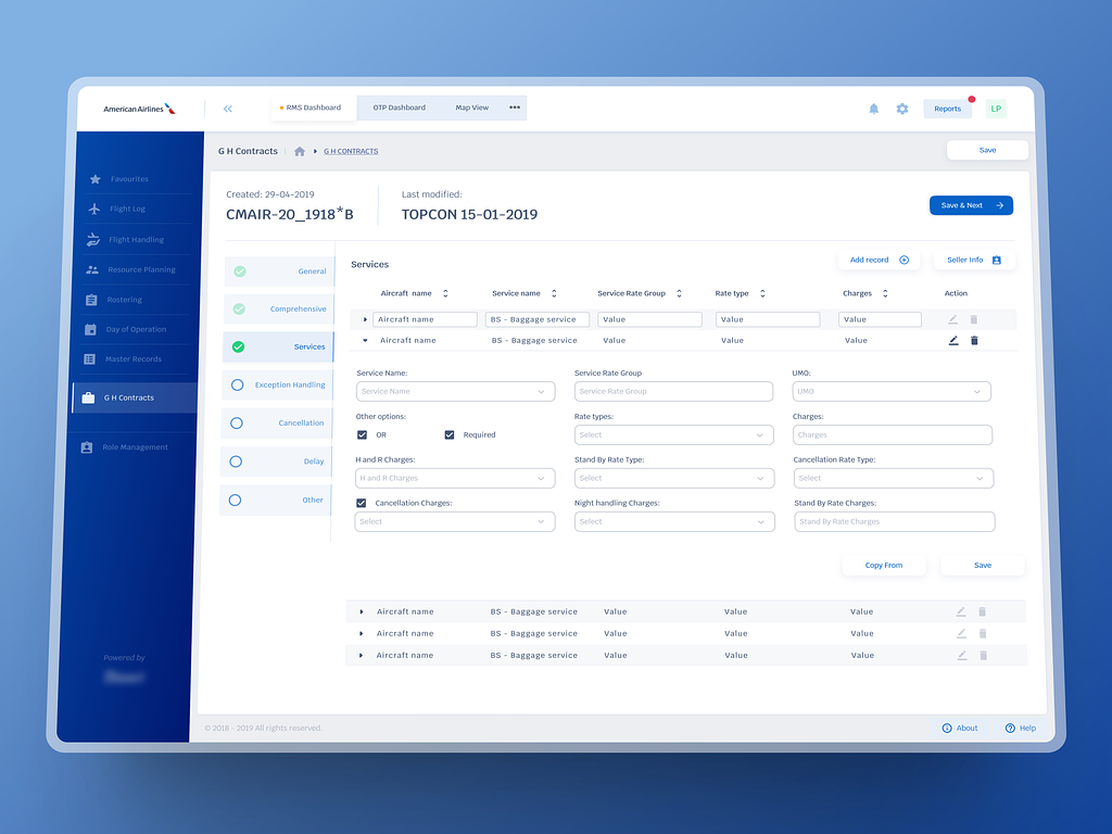 Aviation SAAS Web Application's Complex Form UX UI Design by Laksh ...