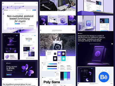 AngelBlock: Case Study angelblock blockchain branding crypto ethereum ui ux web3 web3 branding web3 ux