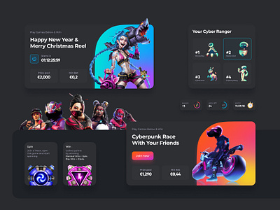 UI Elements for Gambling Casino Platform betting blockchain branding casino crypto crypto design cryptocurrency design gambling illustration interface logo ui