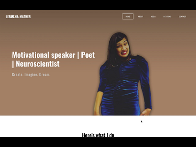 Jerusha Mather Website (Real Project) animation branding design graphic design ui ux web design