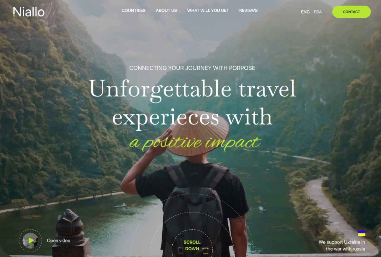 Tourist attraction Website Design by MorkvaDesign on Dribbble