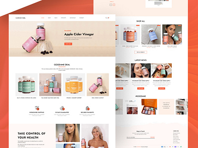 Beauty Web Redesign(GOOD4ME) beauty branding motion graphics ui website