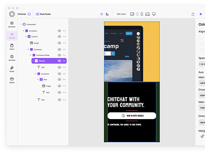Theta: a design-to-code editor app branding coding design dev flutterflow framer graphic design job lowcode minimal nocode portfolio programming ui ux webflow
