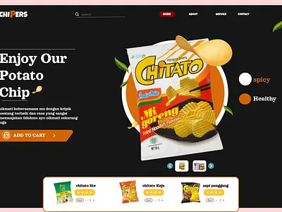 chitato website design inspiration website website snack