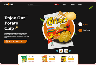 chitato website design inspiration website website snack