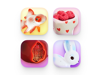 App Icons vol.01 3d app icon app icons blender colorful craftwork icons illustration