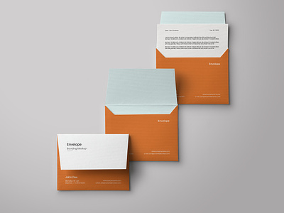 Envelope Design agency banner branding clean corporate creative work design envolpe graphic design identity office stationery