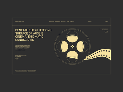 Australia's Reel Story cinema colour first screen graphic design grid home page landing page layout monotonous topography ui ux