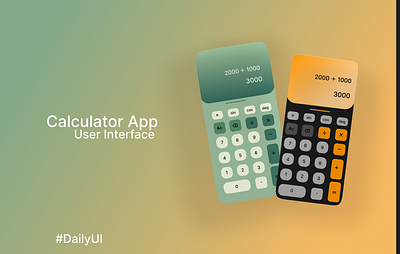 Calculator App Ui Design dailyui graphic design ui