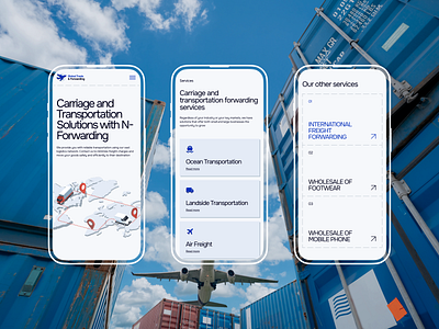 Website redesign for logistics company — mobile adaptive design branding design graphic design illustration landing page logo redesign typography ui uxui